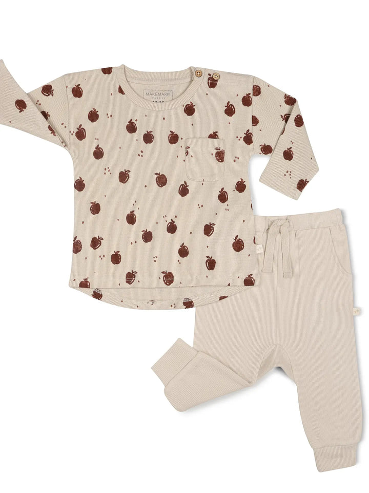 MakeMake Organics - Organic Longsleeve Tee + Pants Set in Orchard