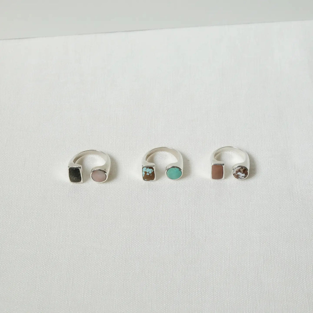 Sarah Safavi Jewelry – Duality Split Ring in Turquoise