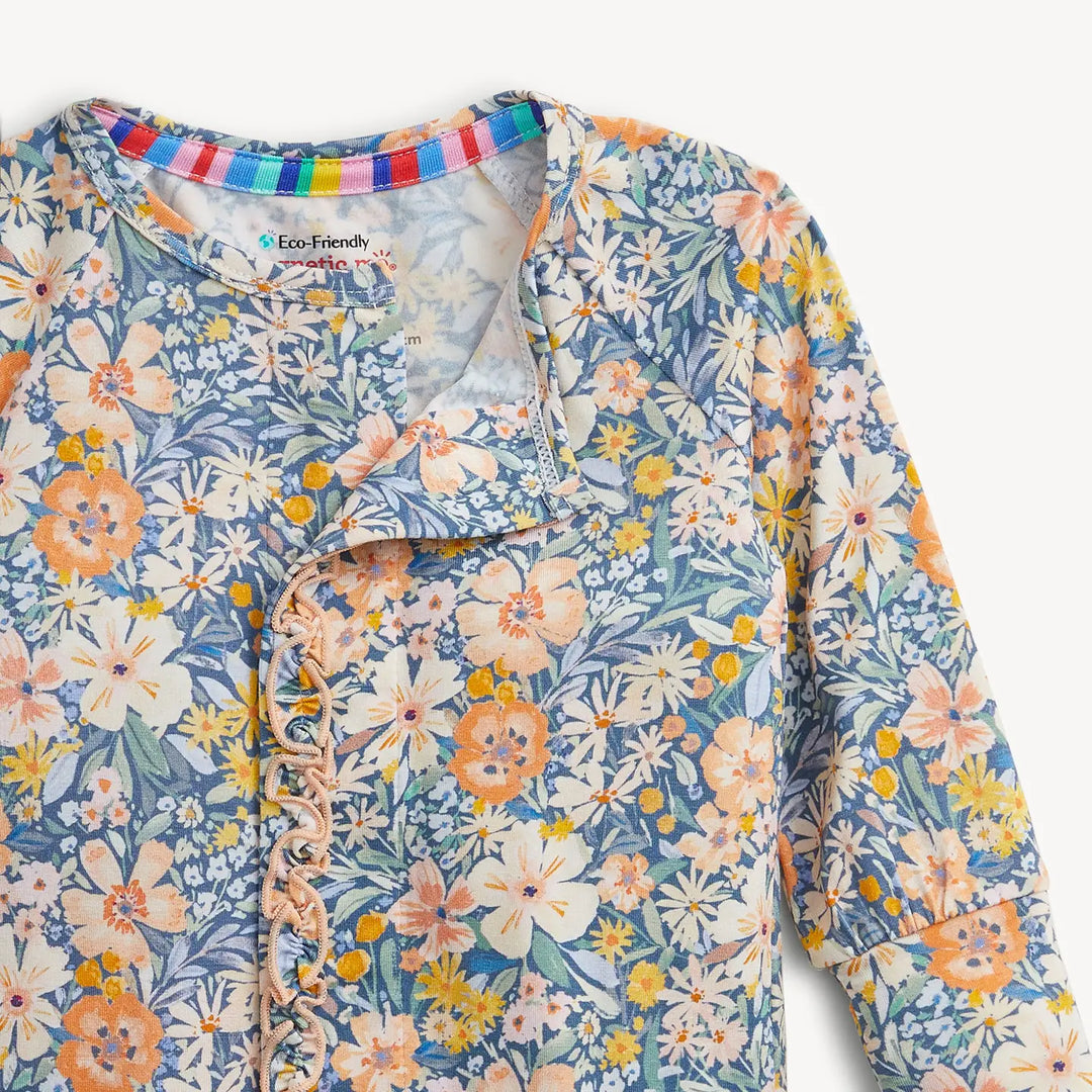 Magnetic Me - Floral Modal Ruffle Coverall