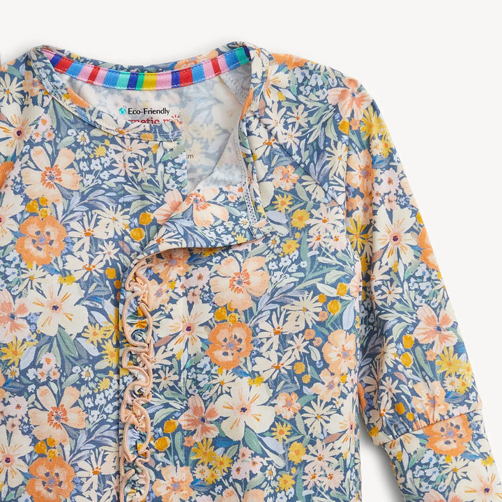 Magnetic Me - Floral Modal Ruffle Coverall