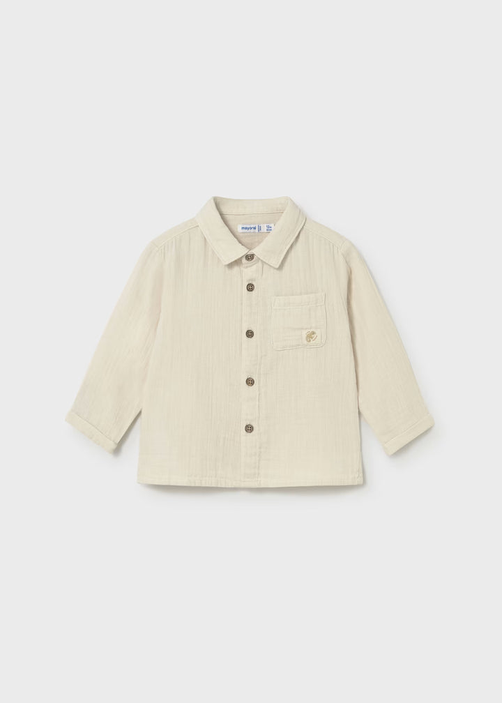 Mayoral – Long Sleeve Button Down in Hemp