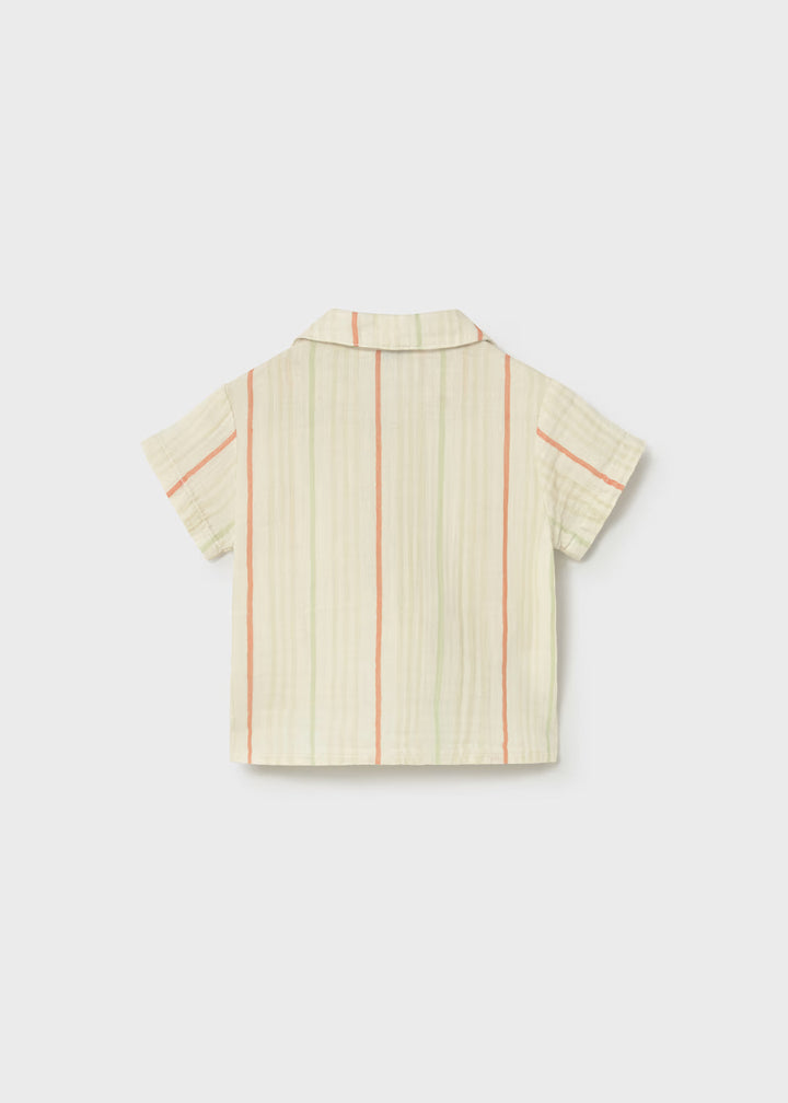 Mayoral – Short Sleeve Button Down in Stripes