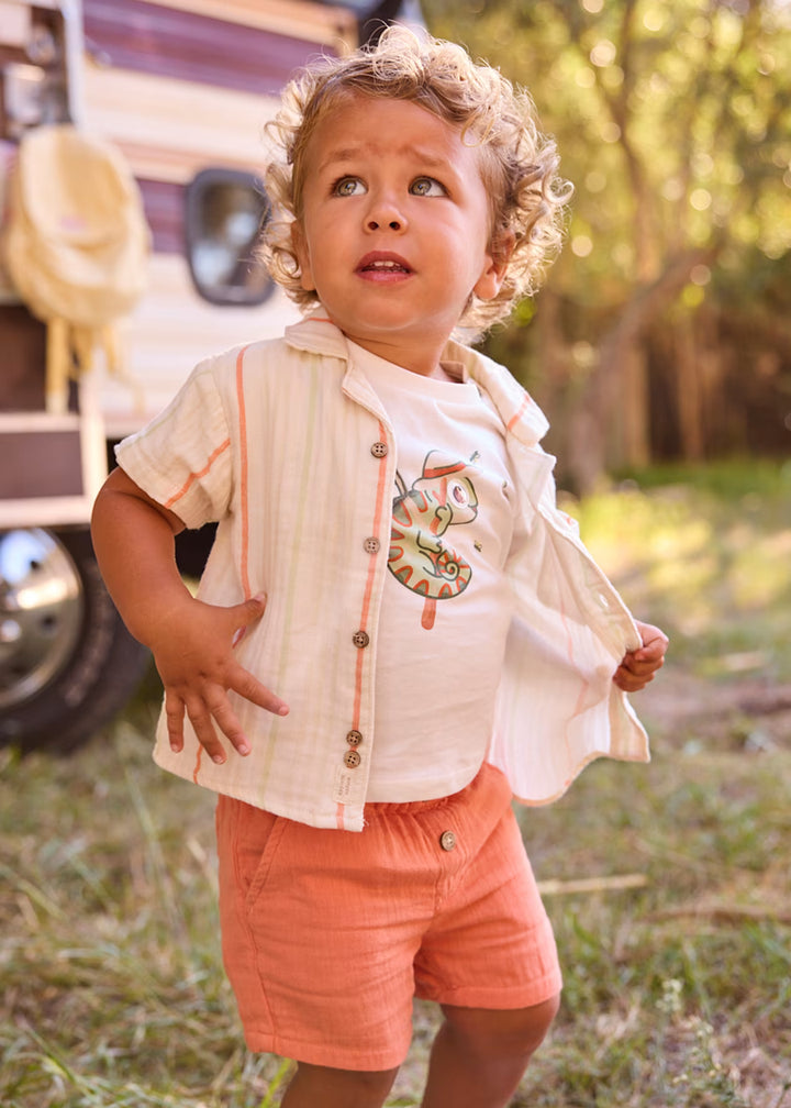 Mayoral – Wide Leg Shorts in Clay