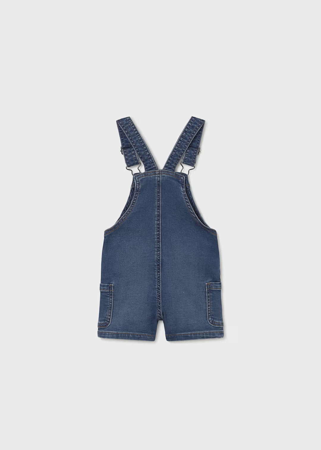 Mayoral – Soft Denim Short Overall in Medium Wash
