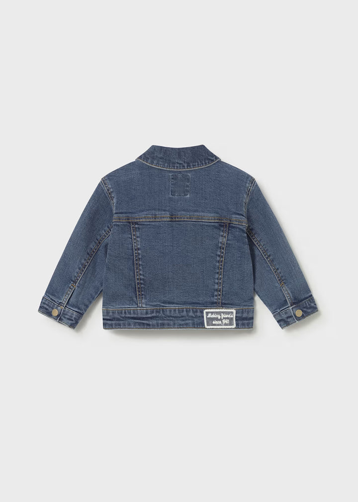Mayoral – Jacket in Dark Denim with Lace