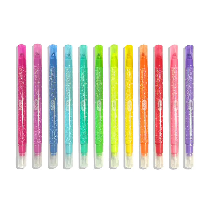 Ooly – Make No Mistake Glittery Erasable Markers Set of 12