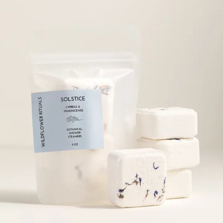 Wildflower Rituals - Botanical Shower Steamers in Cypress Frankincense