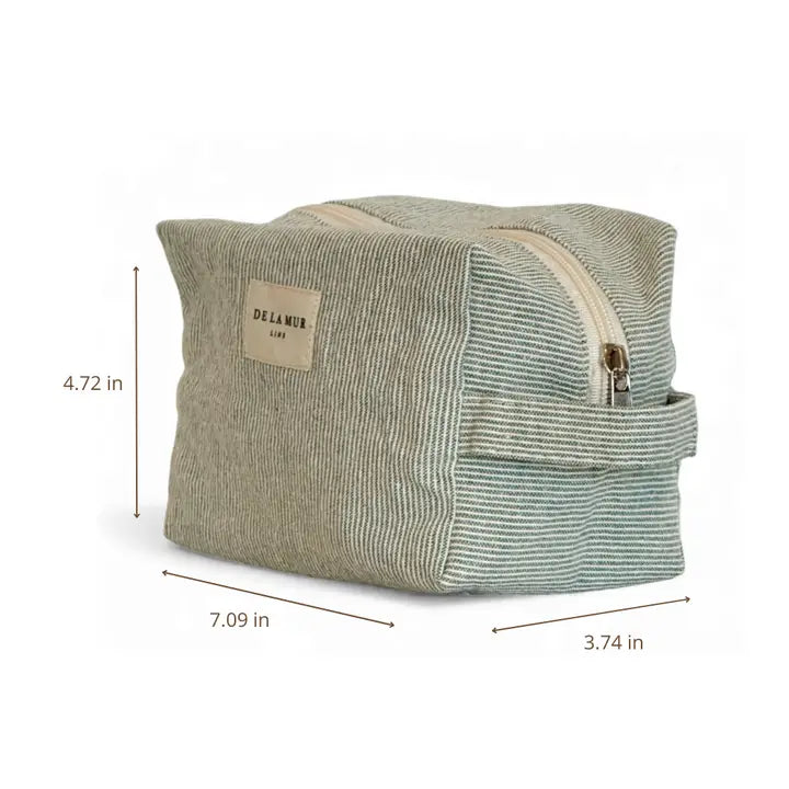 De La Mur Lines - Squared Makeup Bag in Teo