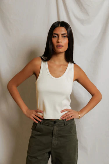 Perfect White Tee - Blondie Tank in Bright Ivory