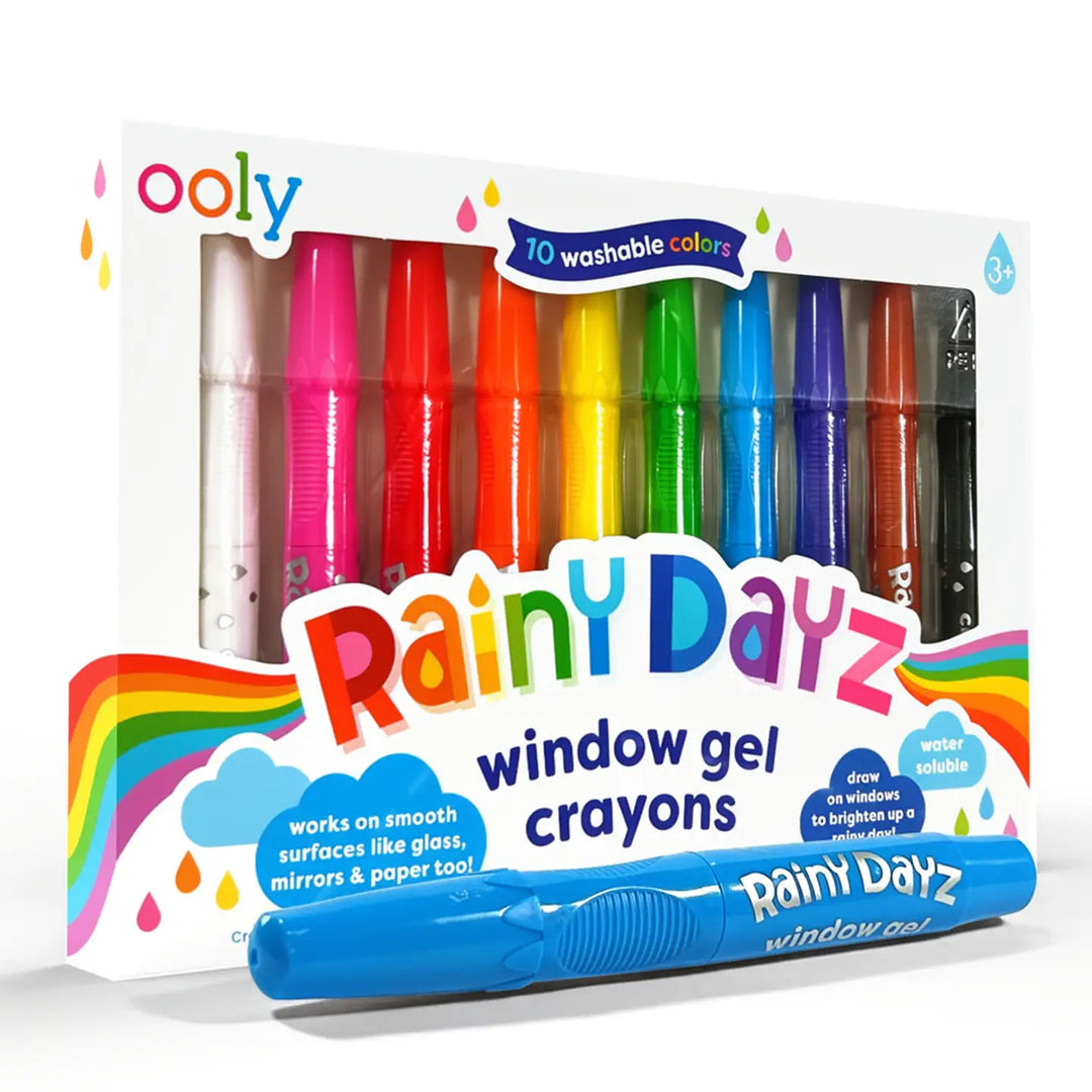Ooly – Rainy Dayz Window Gel Crayons Set of 12