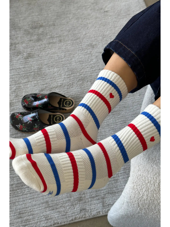 Le Bon Shoppe - Heart Embroidered Girlfriend Socks
