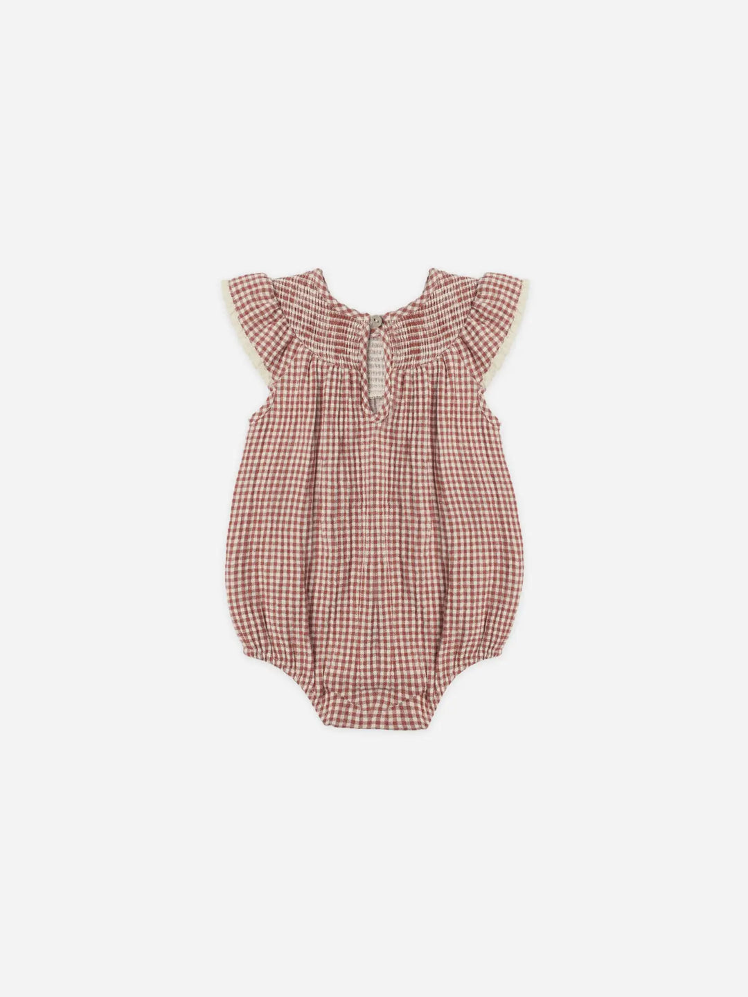 Quincy Mae – Lenore Romper in Red Gingham