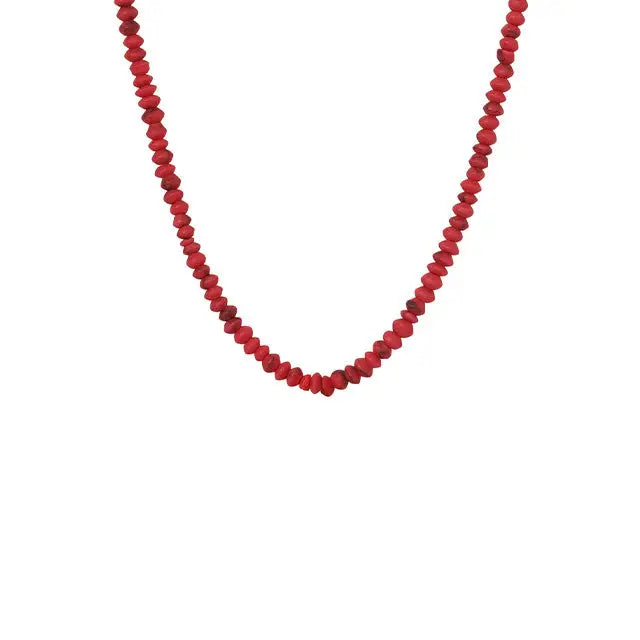 Jurate – Sidekick Beaded Necklace in Red