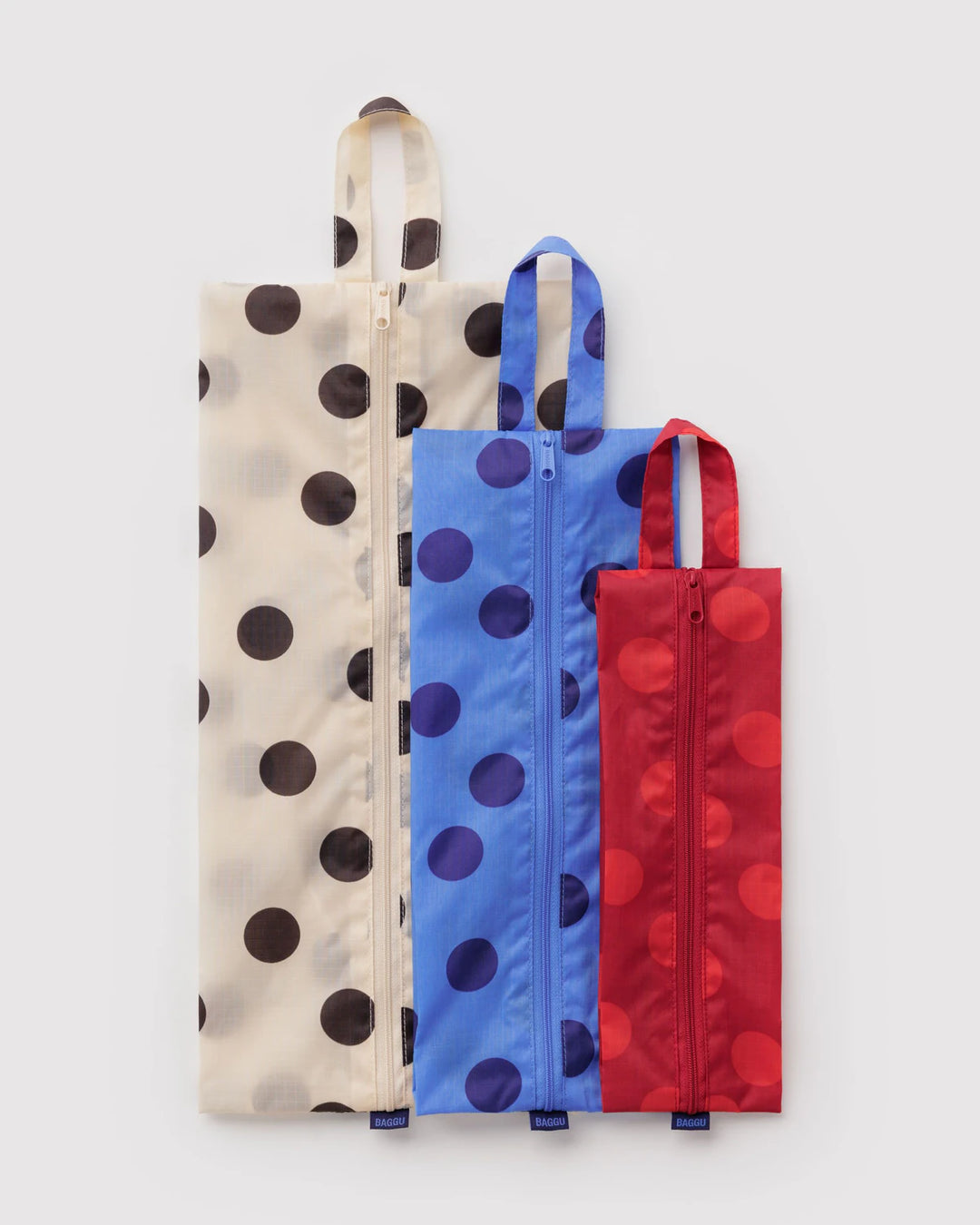 Baggu – 3D Zip Set in Polka Dot Mix