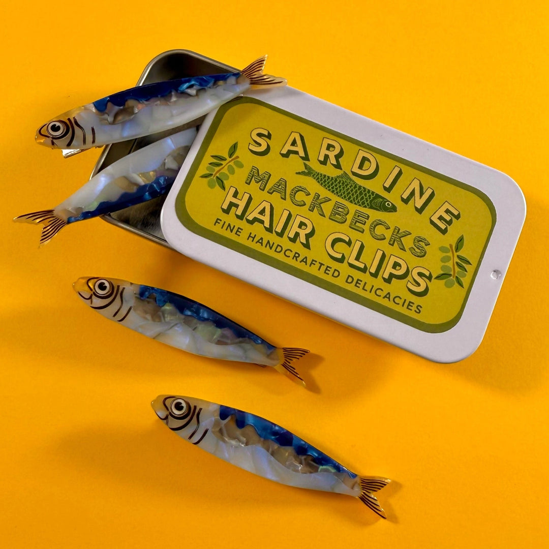 MackBecks - Sardine Tin Barrette Set