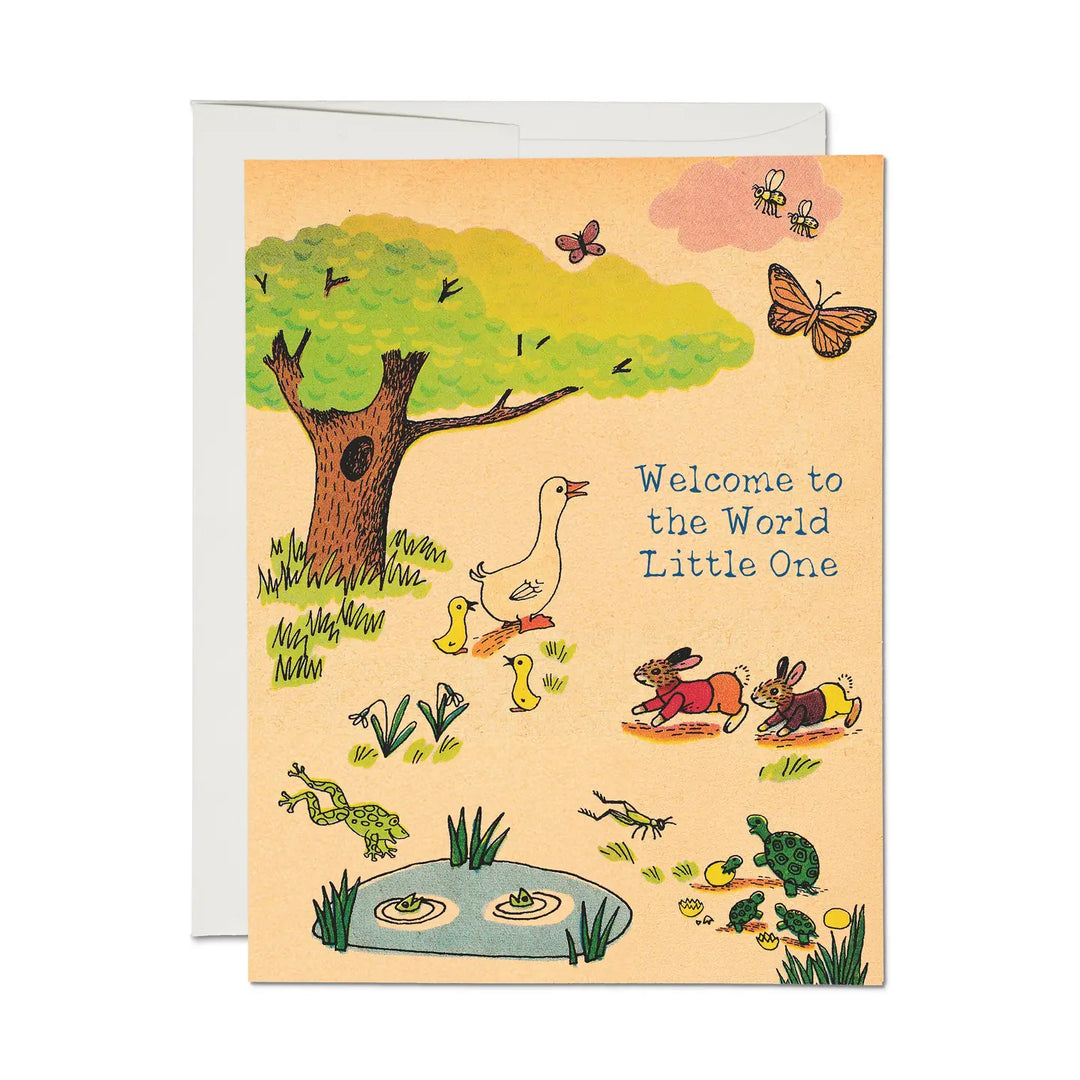 Red Cap Cards - Richard Scarry Whimsy Hollow Greeting Card