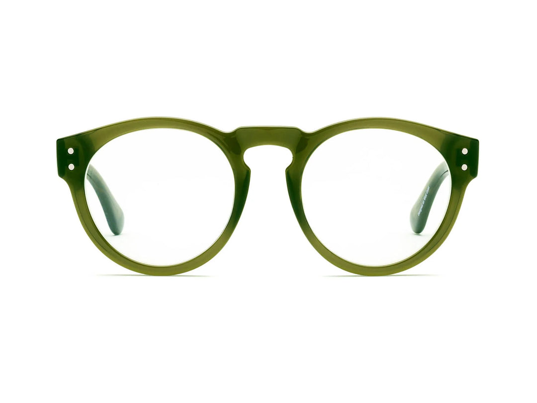 Caddis – Campbells Blue Light + Reading Glasses in Heritage Green