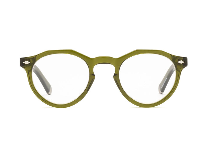 Caddis – Dogleg Reading/Bluelight Glasses in Heritage Green