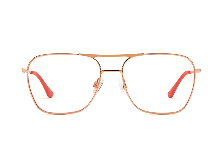 Caddis – Hooper Reading/Bluelight Glasses in Polished Rose Gold