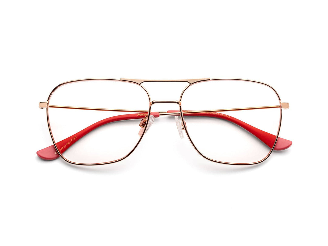 Caddis – Hooper Reading/Bluelight Glasses in Polished Rose Gold