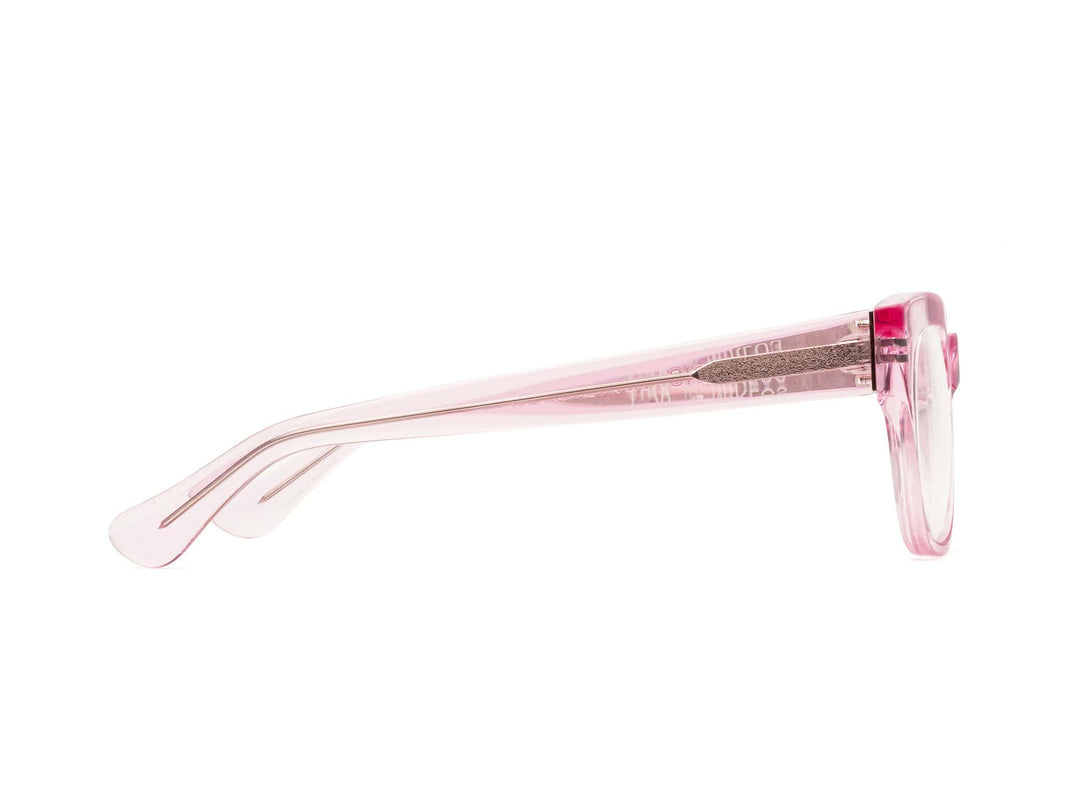 Caddis – Miklos Reading/Bluelight Glasses in Clear Pink