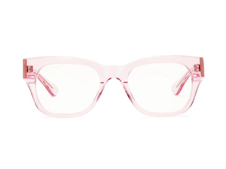 Caddis – Miklos Reading/Bluelight Glasses in Clear Pink