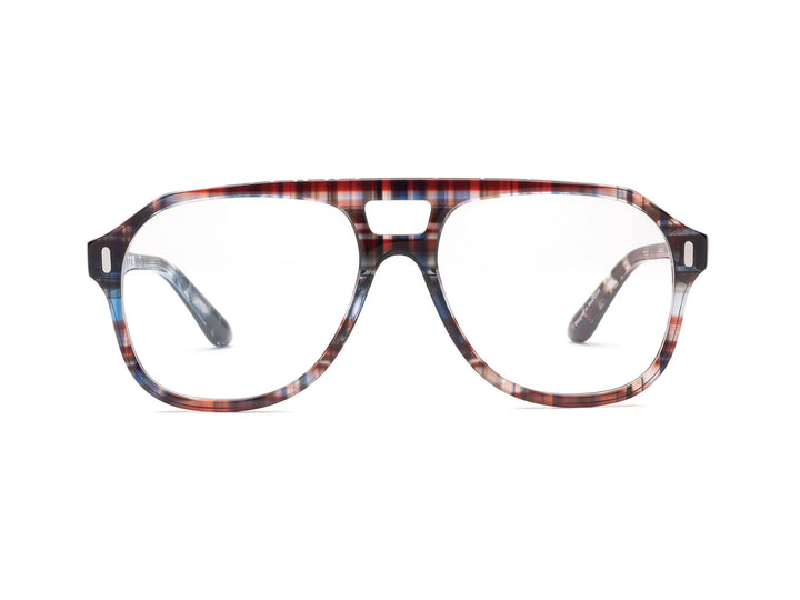 Caddis – Root Cause Analysis Reading/ Blue Light Glasses in Madras Patchwork