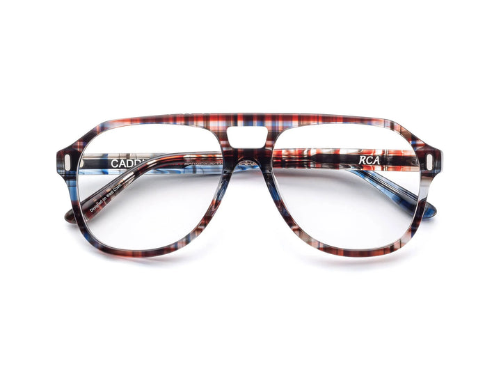 Caddis – Root Cause Analysis Reading/ Blue Light Glasses in Madras Patchwork