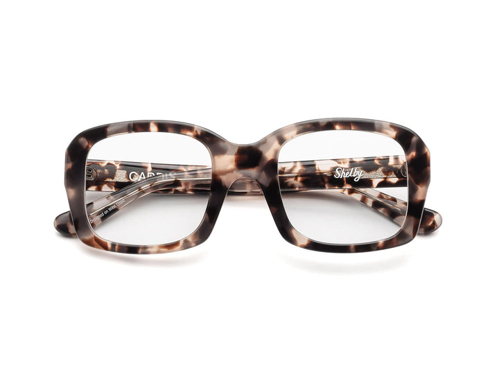 Caddis – Shelby Blue Light + Reading Glasses in Turtle Dove