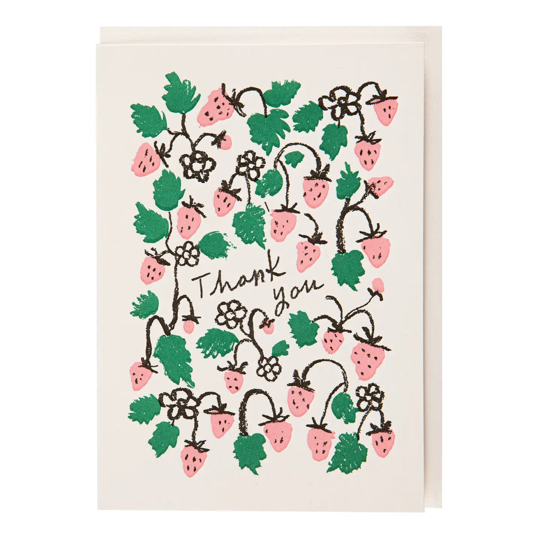 Archivist Gallery - Strawberry Thank You Card