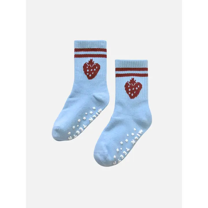 Milk Teeth – Grippy Strawberry Socks