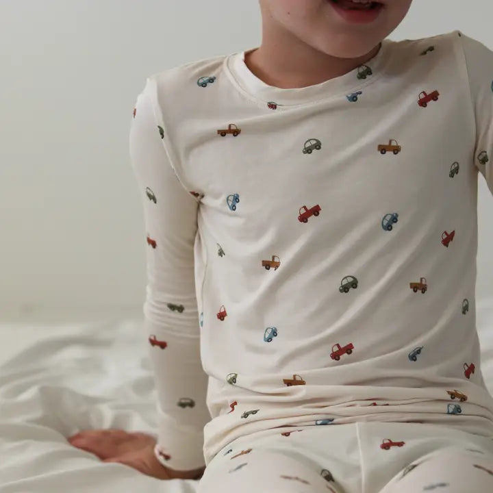 Honeycomb Goods - Two Piece Pajama Set in Cars & Trucks