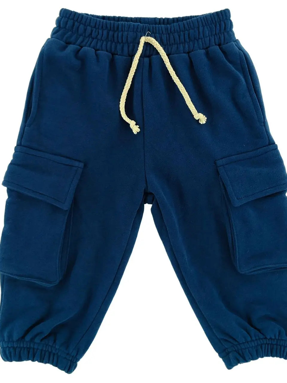 Little One Shop – Cotton Cargo Joggers in Navy