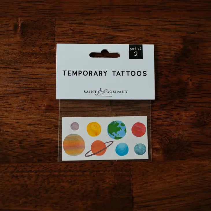 Saint & Company – Outer Space Temporary Tattoo Set