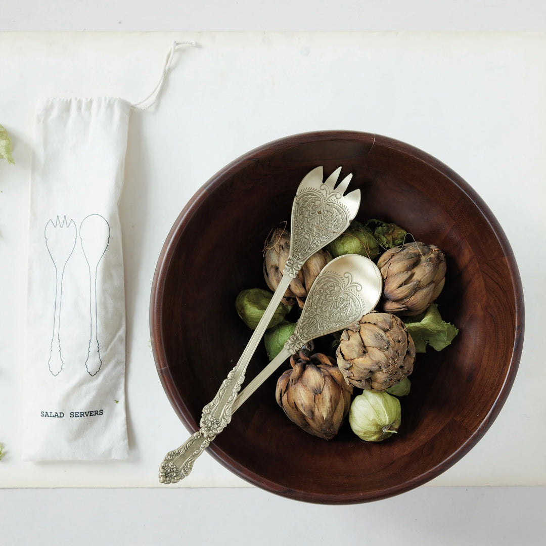 Wood Footed Bowl