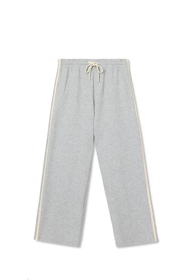 Perfect White Tee - Claud Pureform Track Pant in Heather Grey