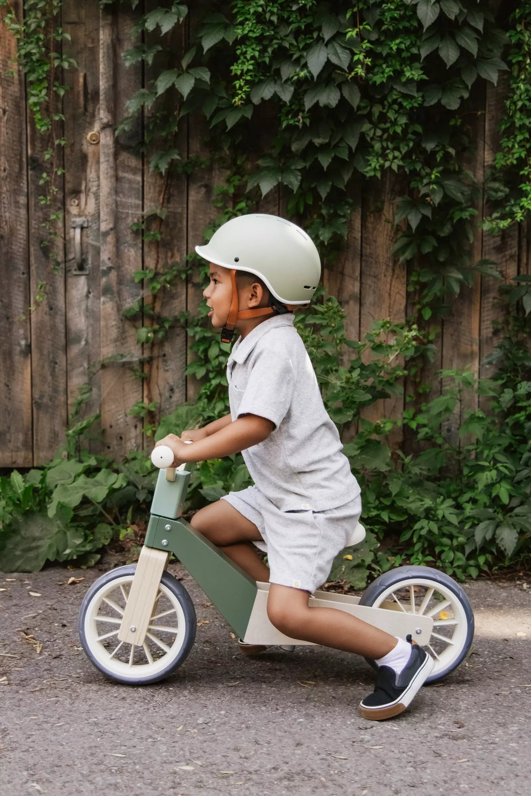 Coco Village - Wooden Balance Bike 3 in 1 in Seafoam