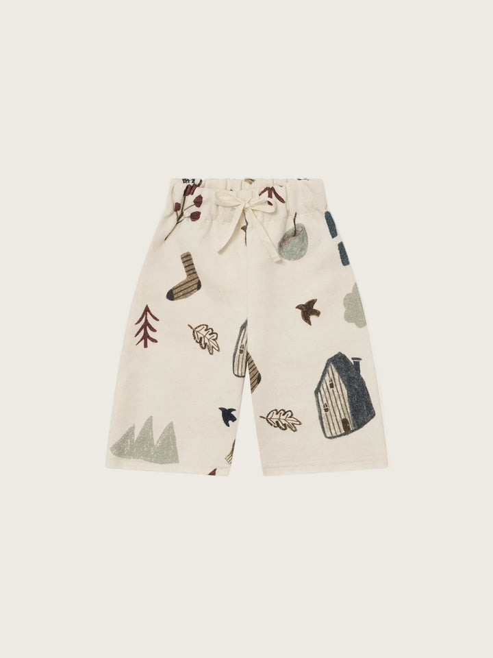 Organic Zoo - Cosy Wild Wide-Leg Pants in Undyed