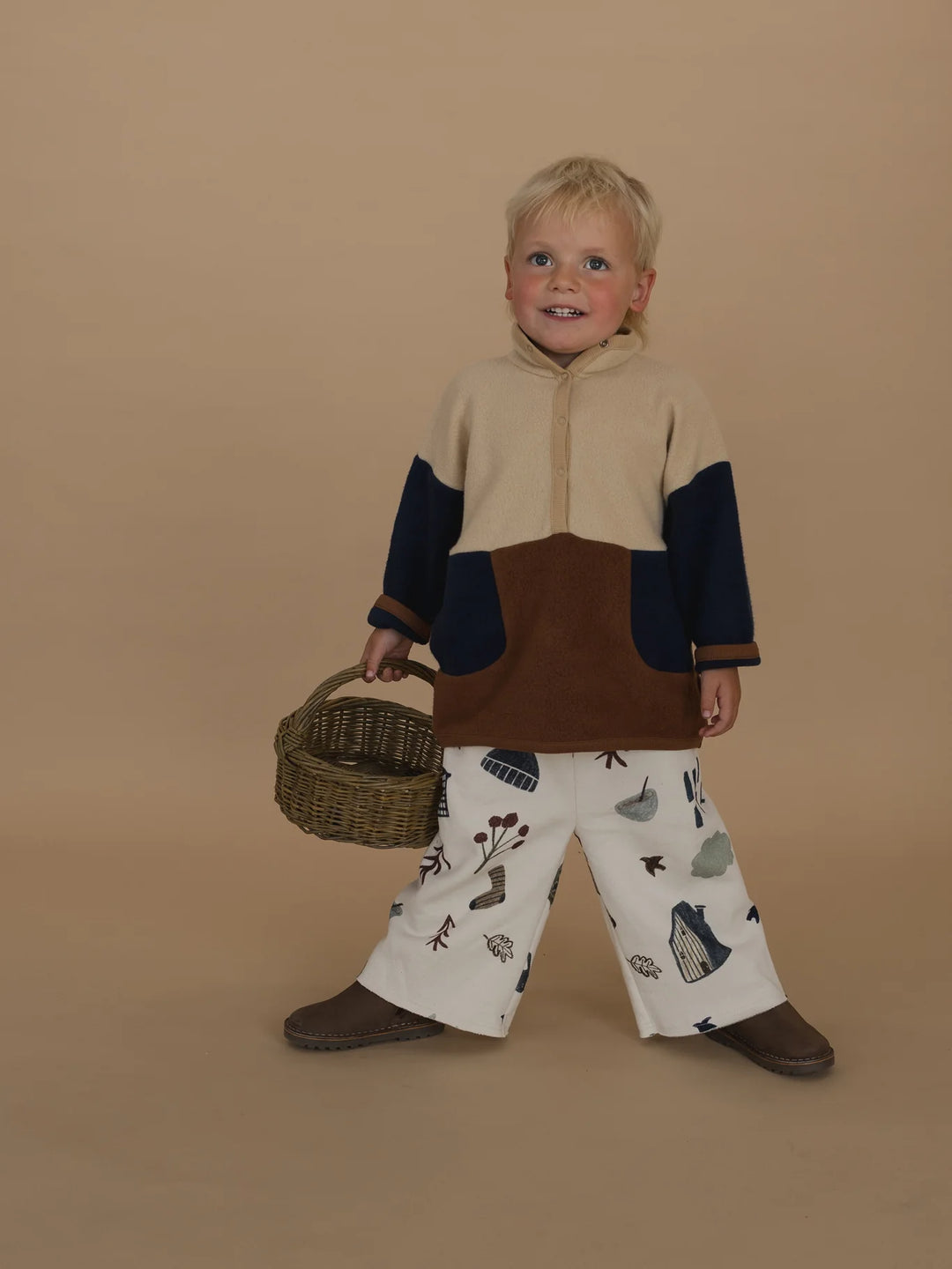 Organic Zoo - Cosy Wild Wide-Leg Pants in Undyed