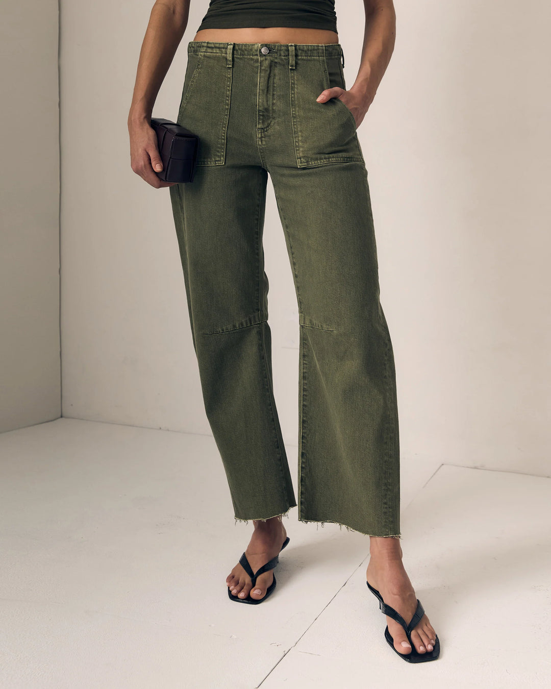 Le Jean - Utility Soft Barrel in Olive Green