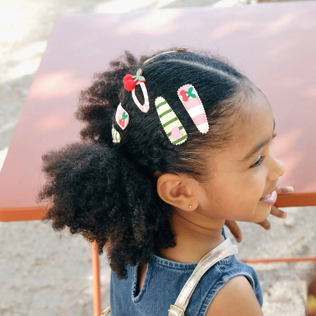 Rockahula Kids – Cherry Kiss Stripy Clips