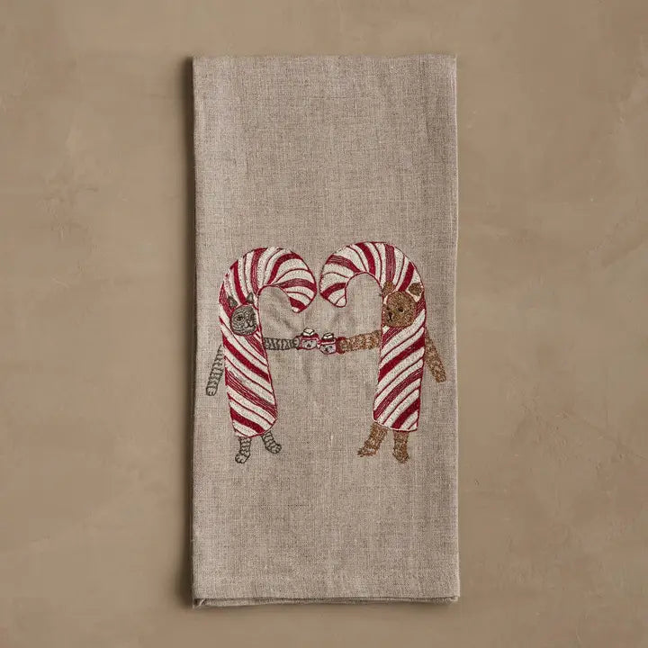 Coral & Tusk - Candy Cane Cheers Tea Towel
