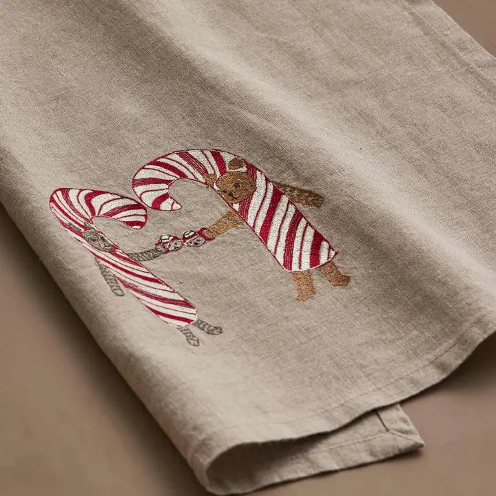Coral & Tusk - Candy Cane Cheers Tea Towel
