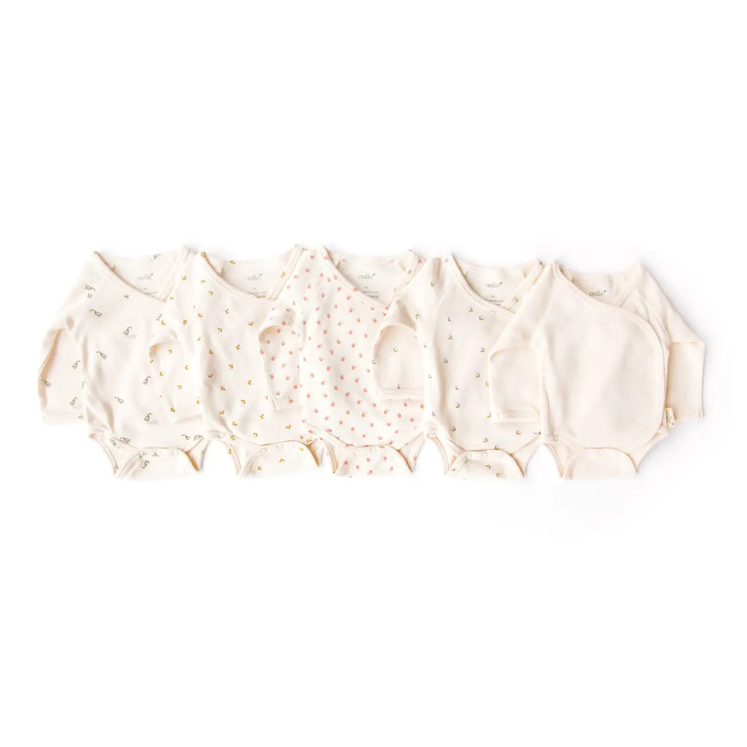 oolie – Organic Baby Wrap Bodysuit in Runner Ducks