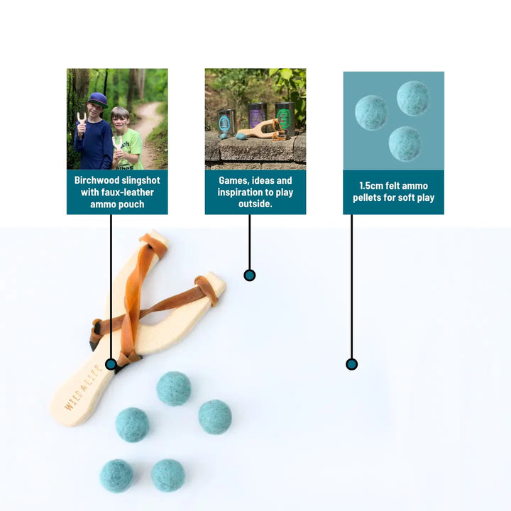 Wild Life Outdoor Adventures – Take Aim Slingshot and Spinning Target