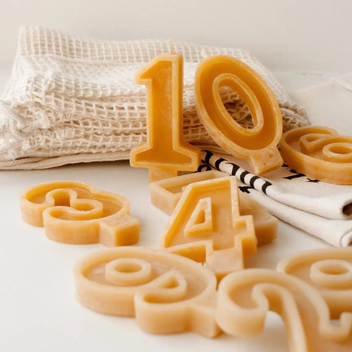 Goldrick – Handmade Beeswax Number Candles