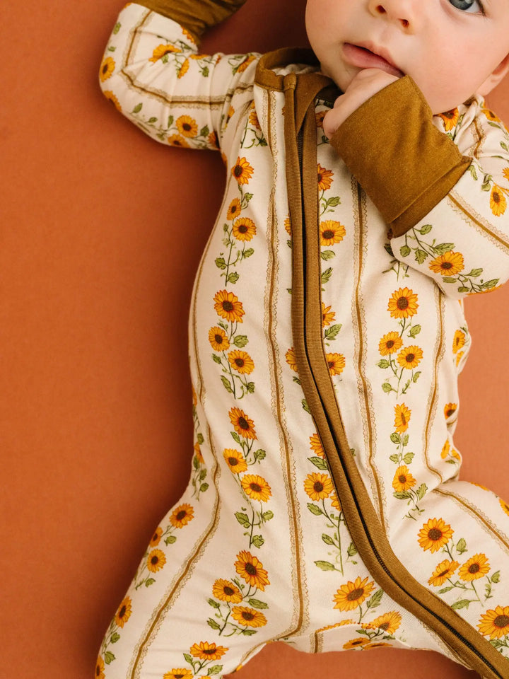 Little One Shop – Sunflower Stripe Bamboo Sleeper