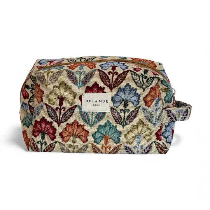 De La Mur Lines - Squared Makeup Bag in Flora