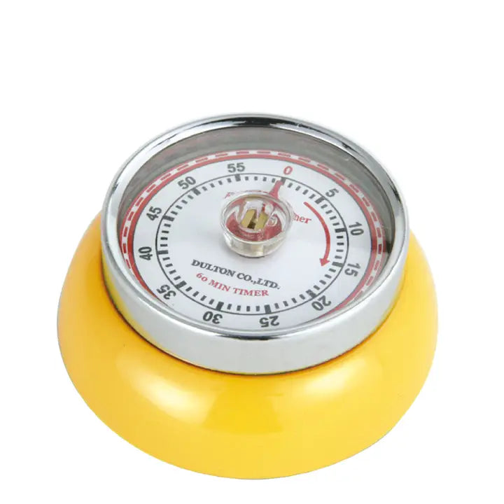 Retro Kitchen Timer in Yellow