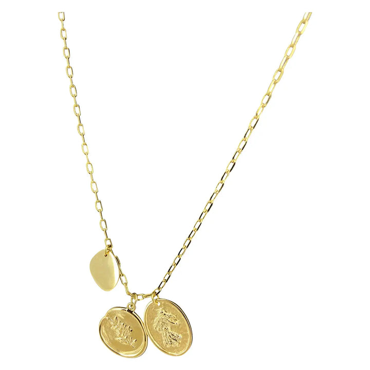 Sophie Deschamps Bijoux – Alanna Trio Medal Necklace